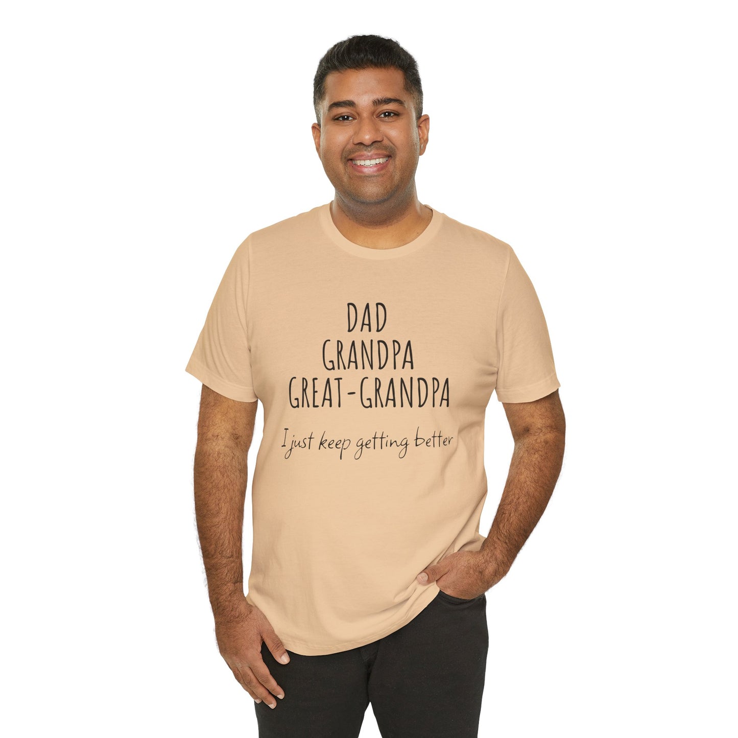 Super Grandpa Evolution – Dad, Grandpa, Great Grandpa Tee