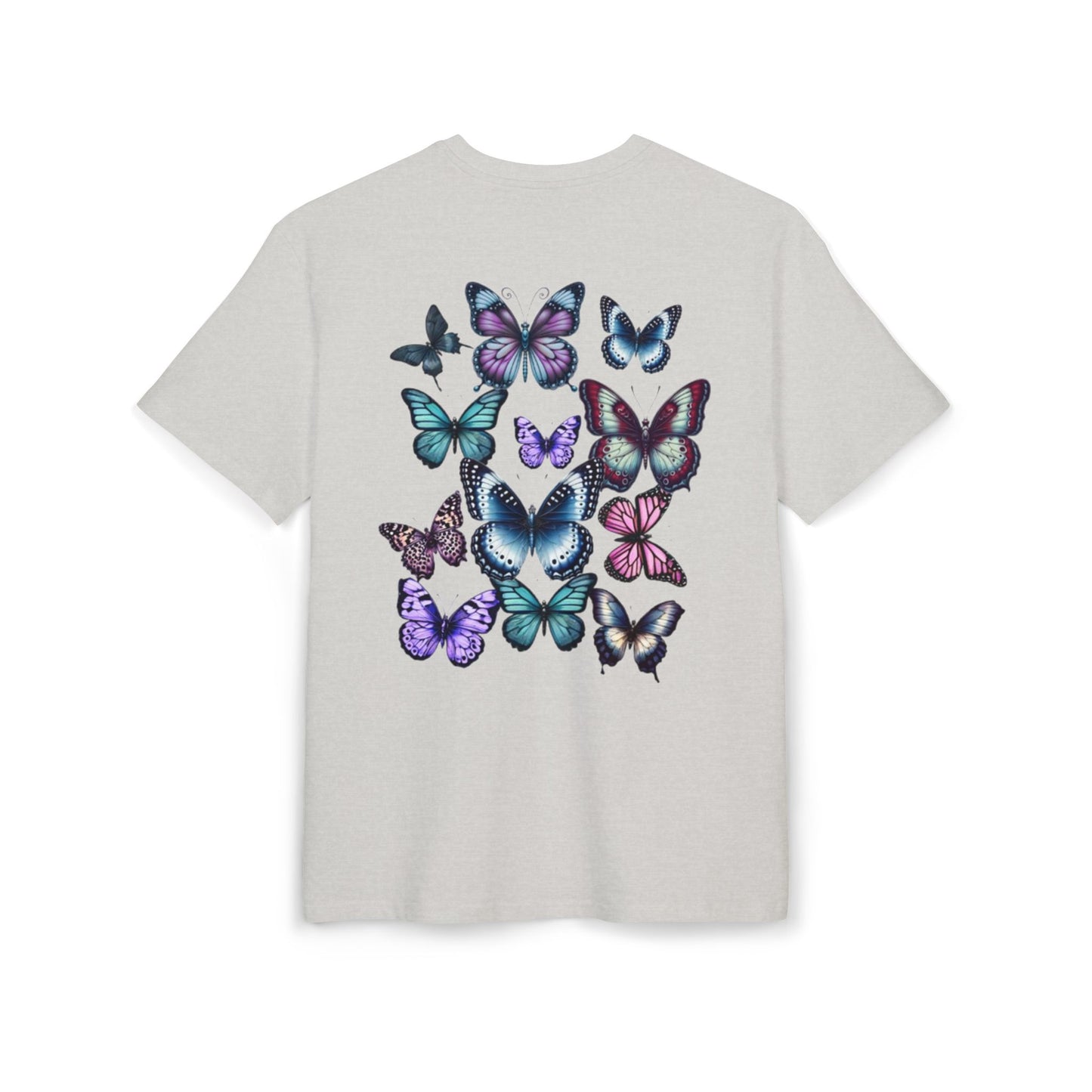 Whispering Wings Oversized T-Shirt Back Design