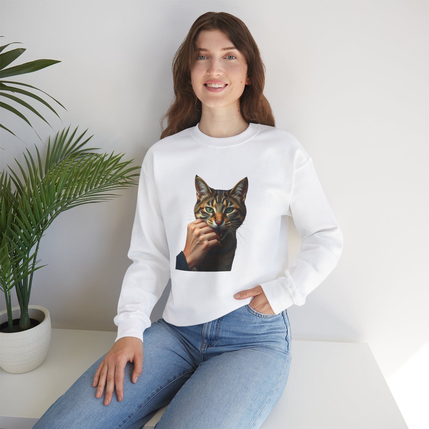 Paws of Love – Cat Kiss Sweatshirt Women's