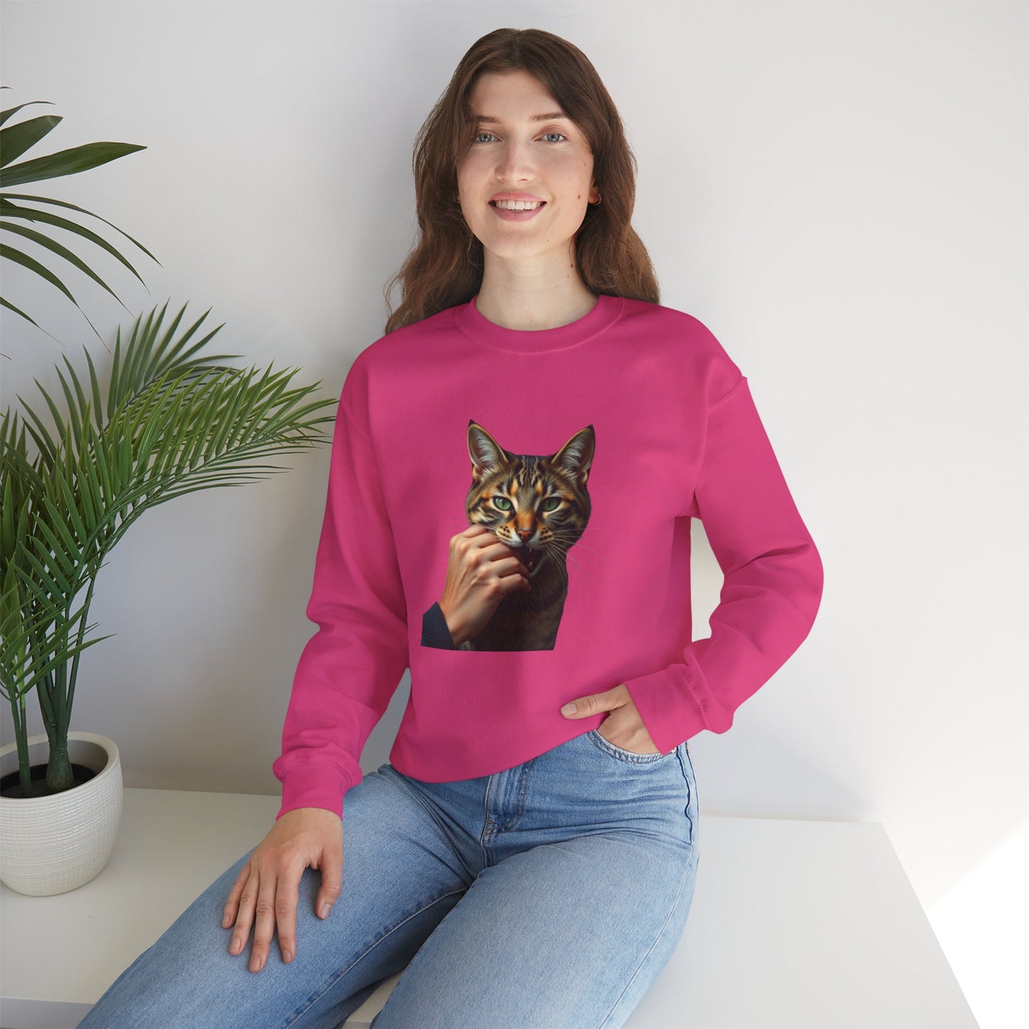 Paws of Love – Cat Kiss Sweatshirt Women's