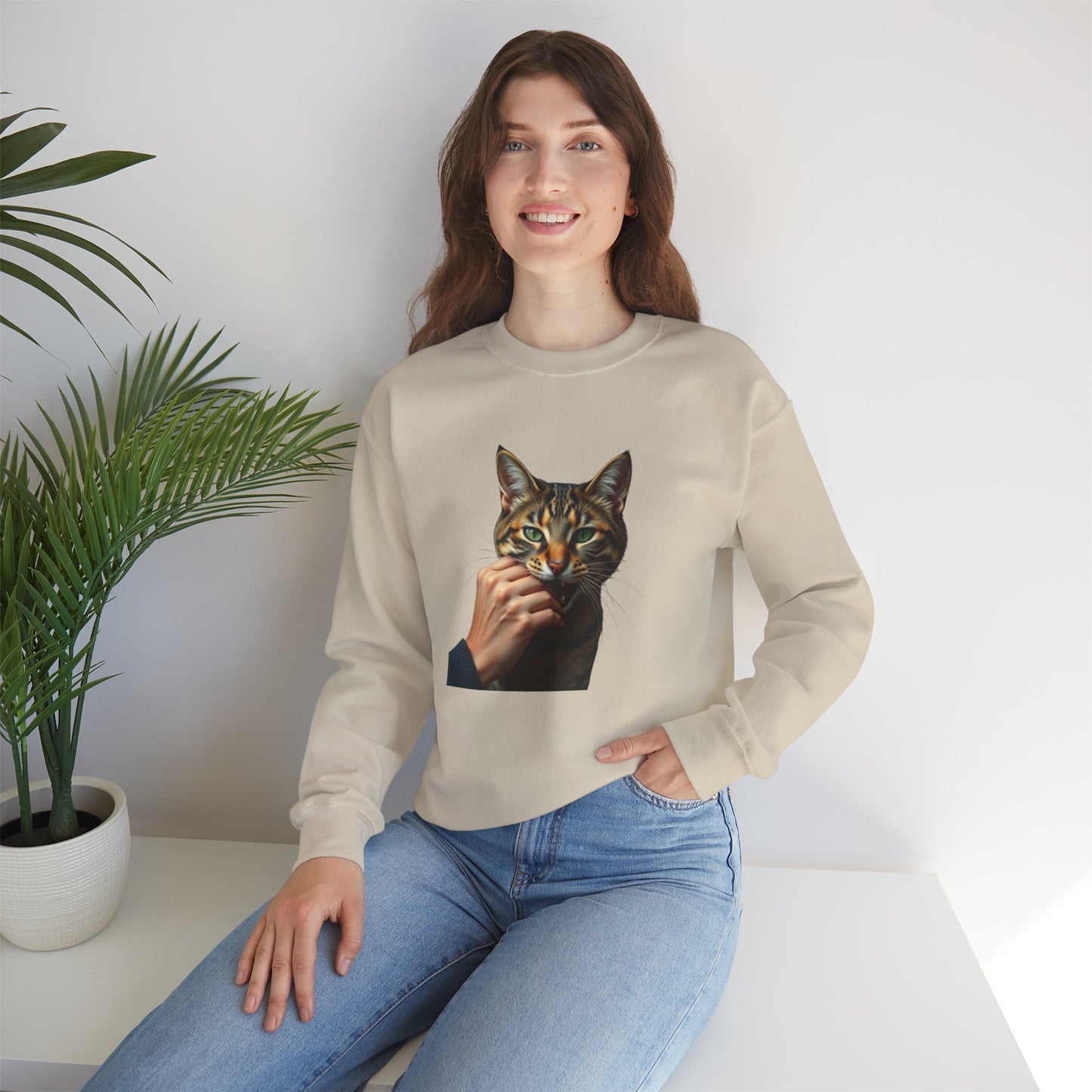 Paws of Love – Cat Kiss Sweatshirt Women's