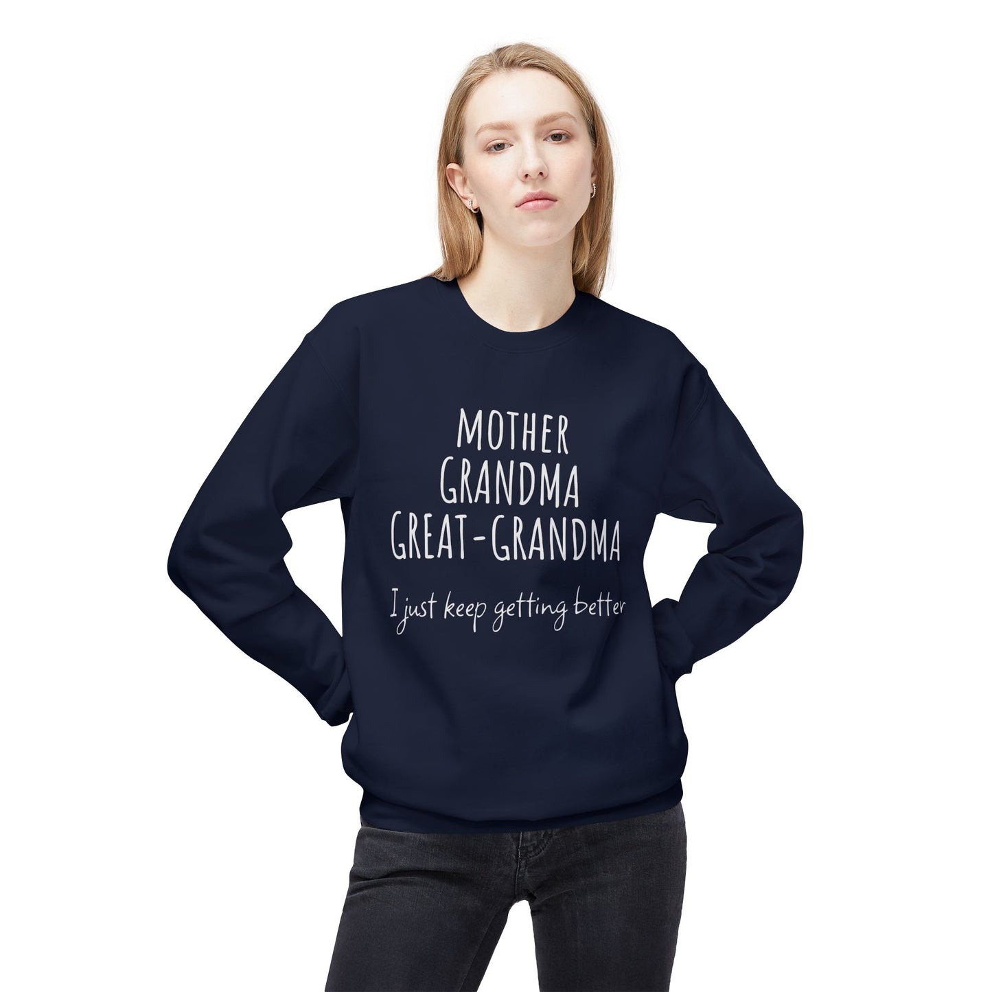 Super Grandma Evolution – Mother, Grandma, Great Grandma Sweatshirt