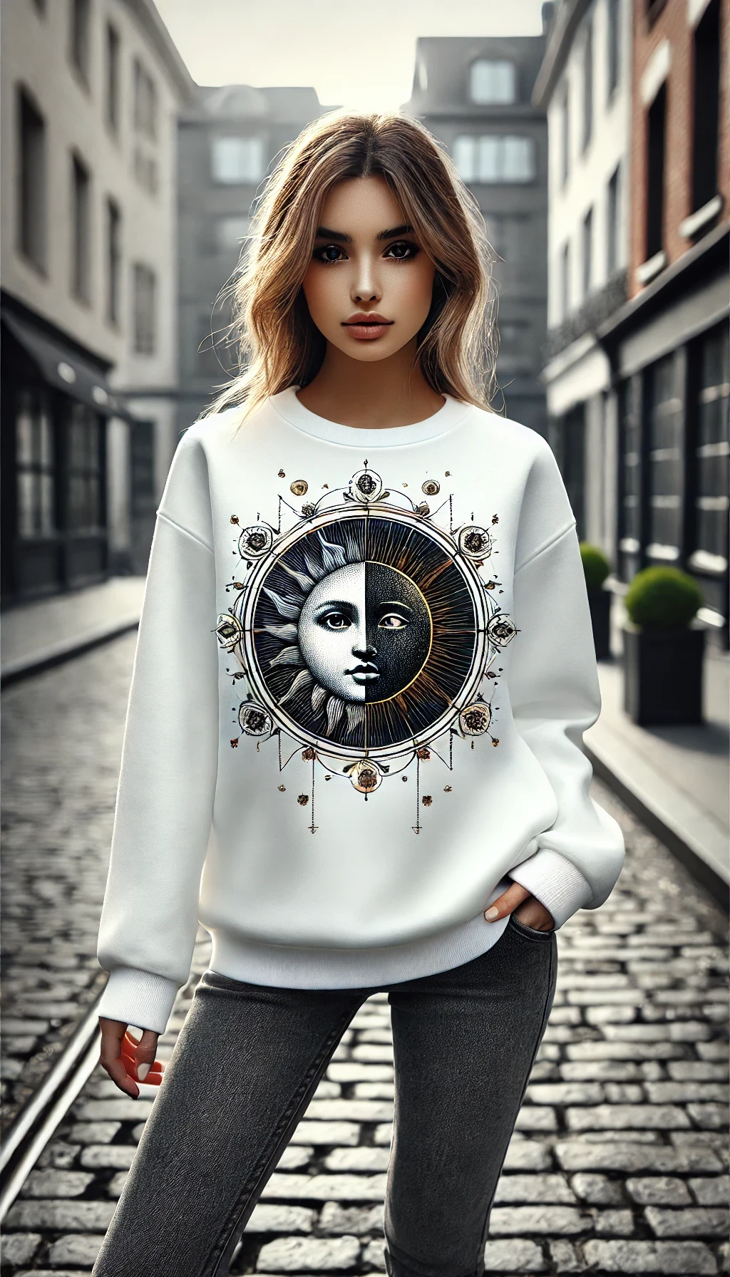 Mystic Sun & Moon Sweatshirt - Women's