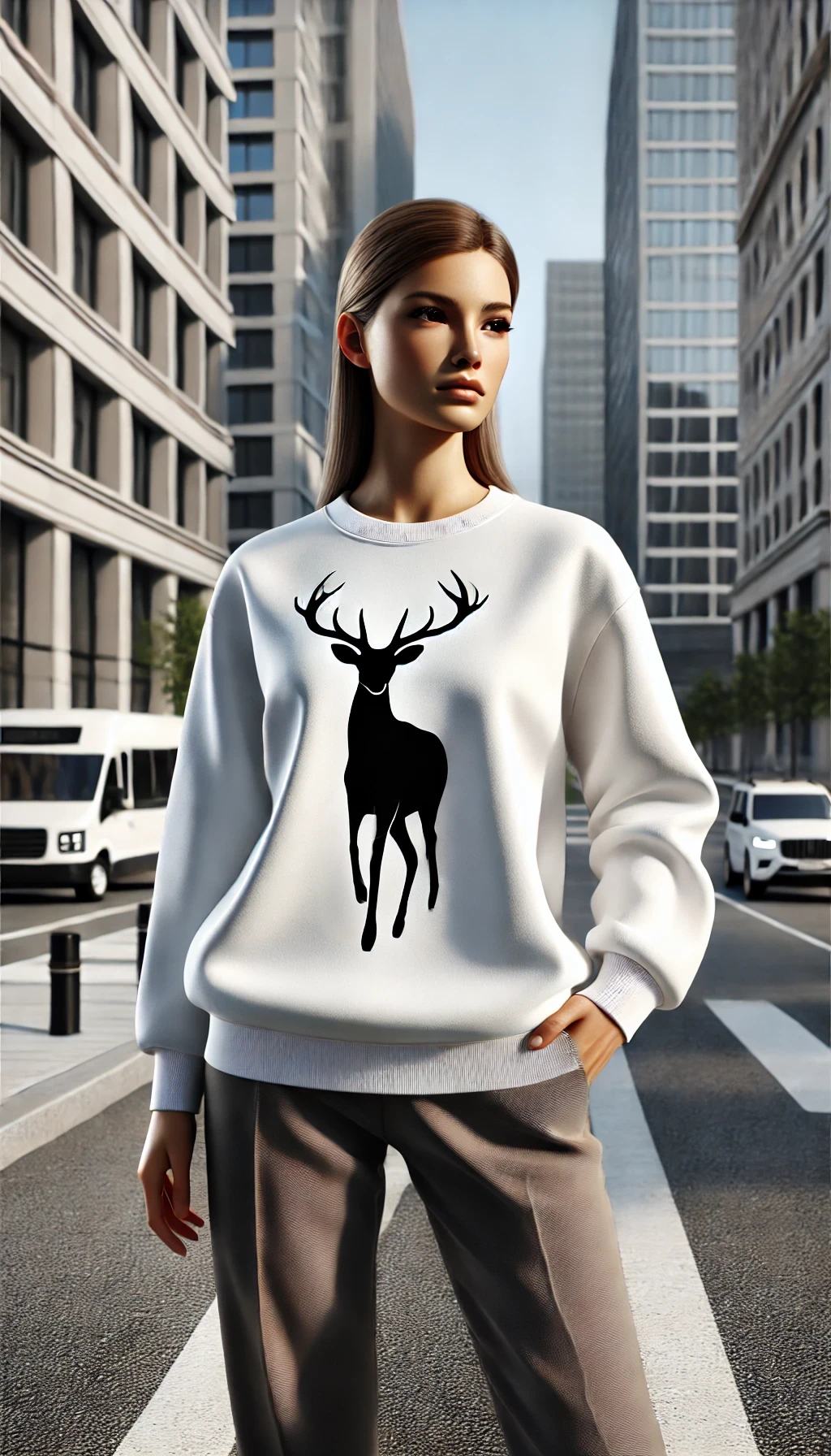 Deer Sweatshirt - Women's