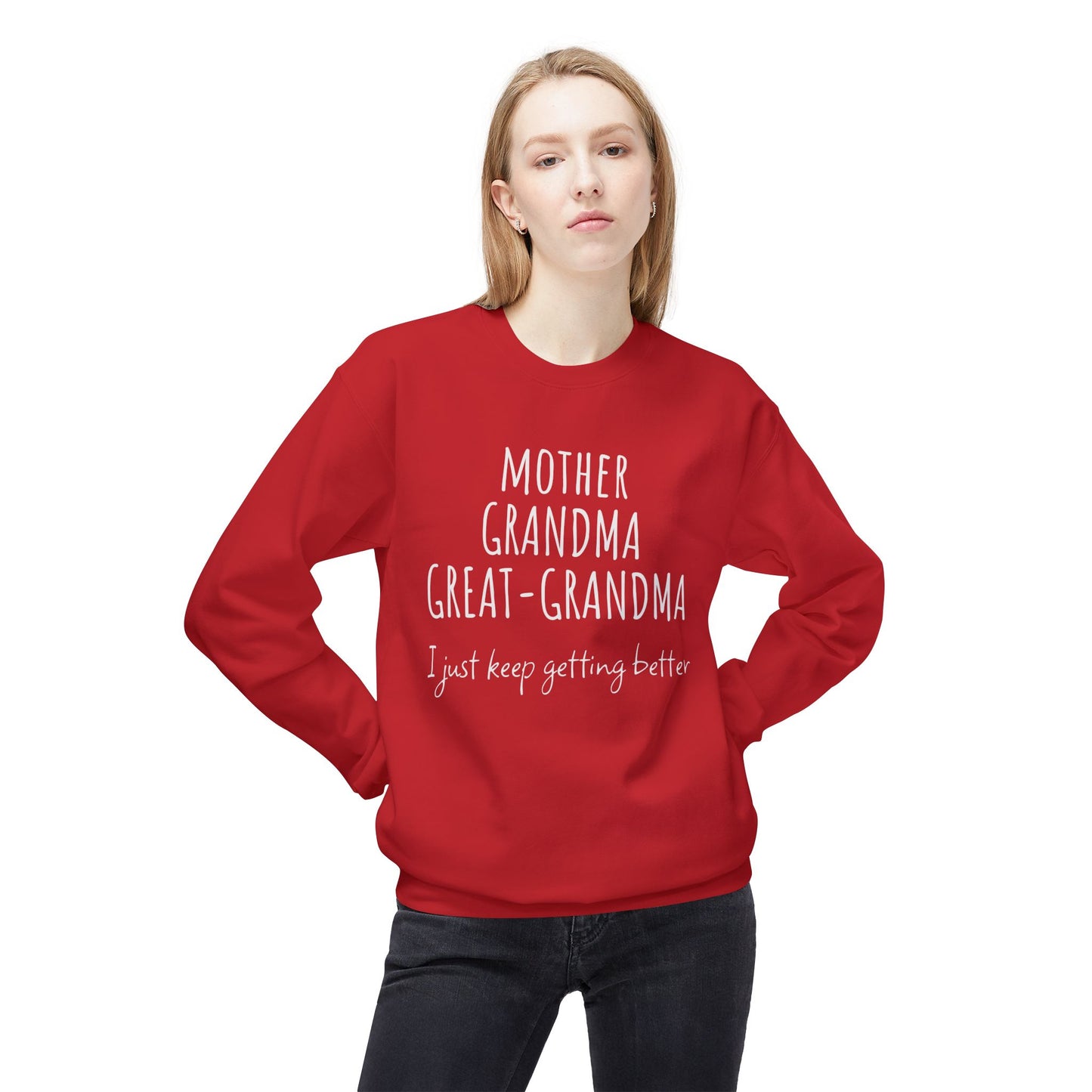 Super Grandma Evolution – Mother, Grandma, Great Grandma Sweatshirt