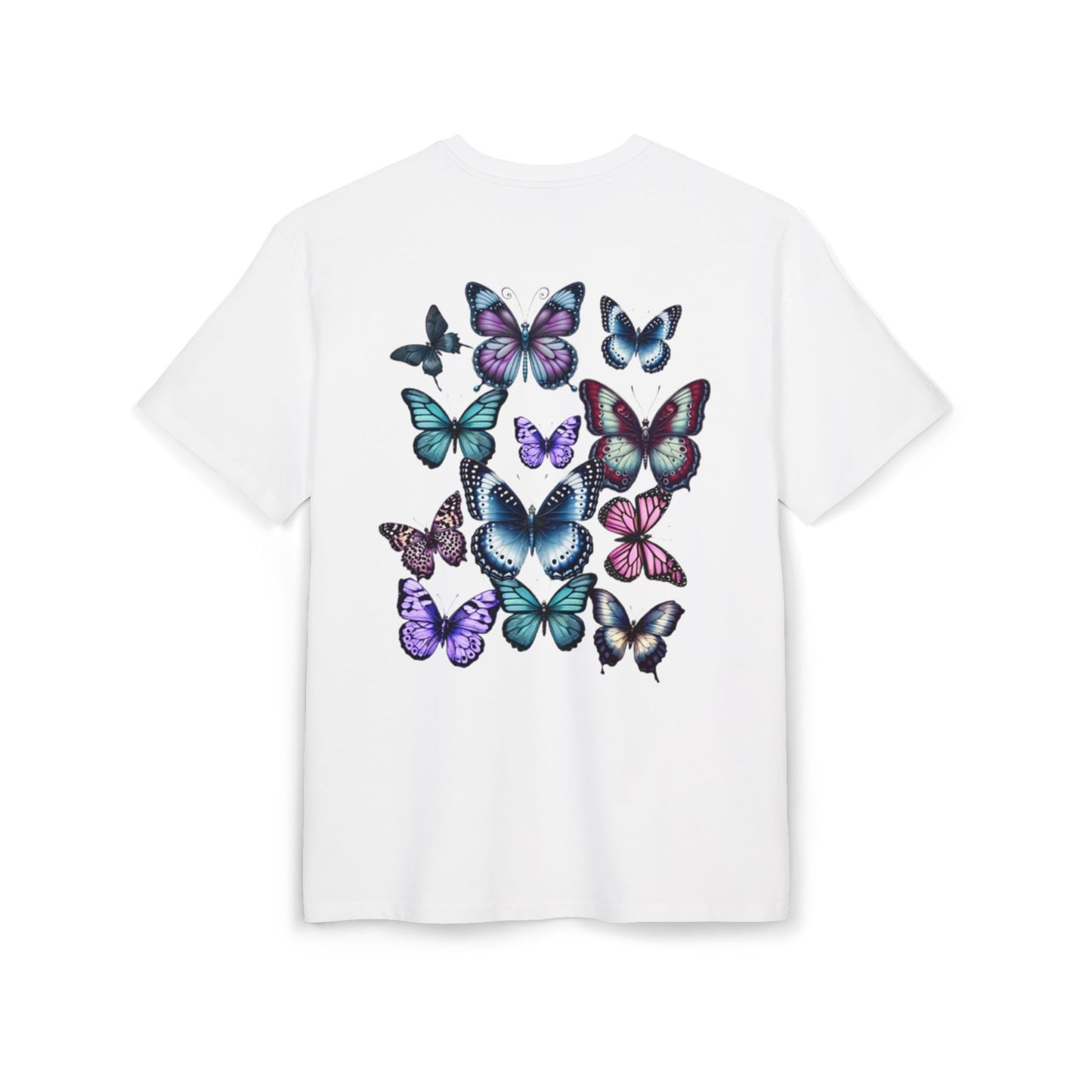 Whispering Wings Oversized T-Shirt Back Design