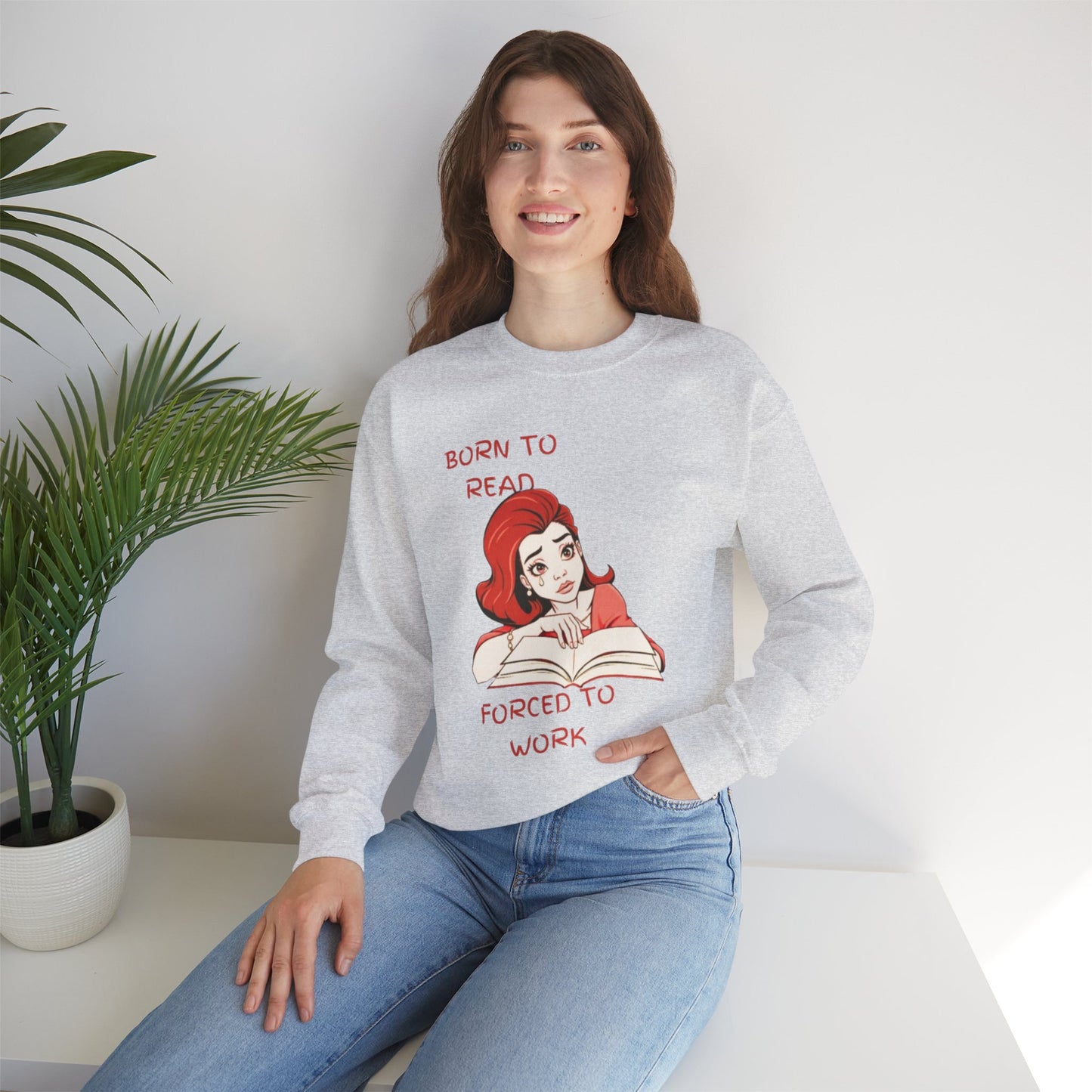 Born to Read – Premium Literary Sweatshirt WOMEN