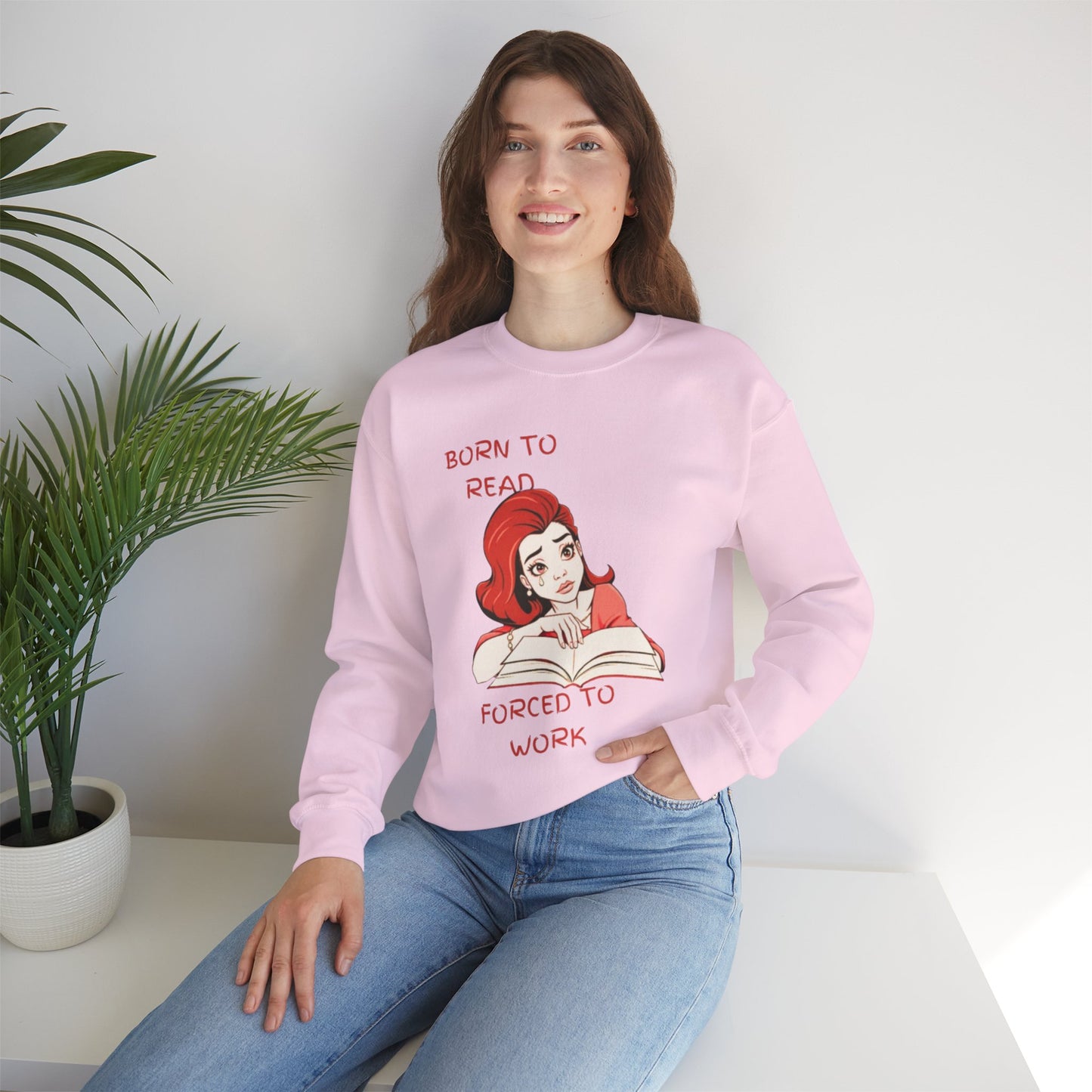 Born to Read – Premium Literary Sweatshirt WOMEN