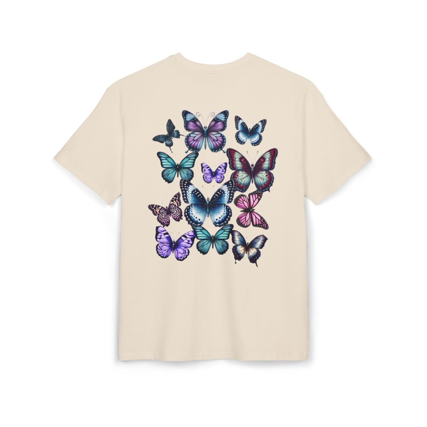 Whispering Wings Oversized T-Shirt Back Design