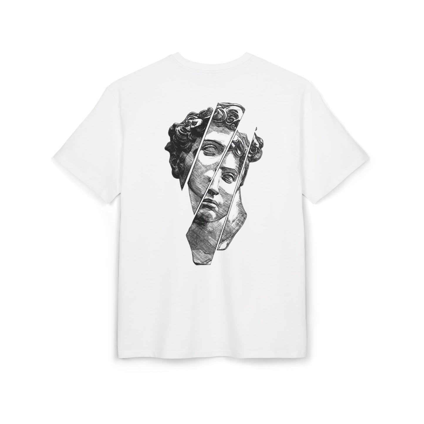 Michaelangelo David T Shirt front White