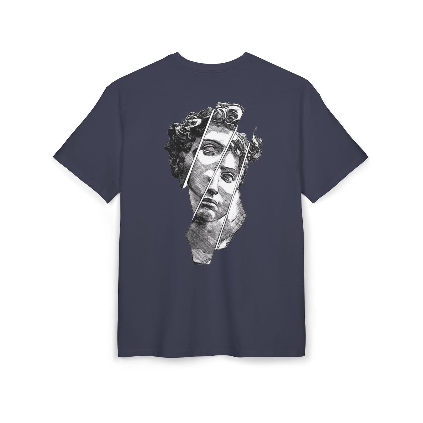 Michaelangelo David T Shirt front Blue