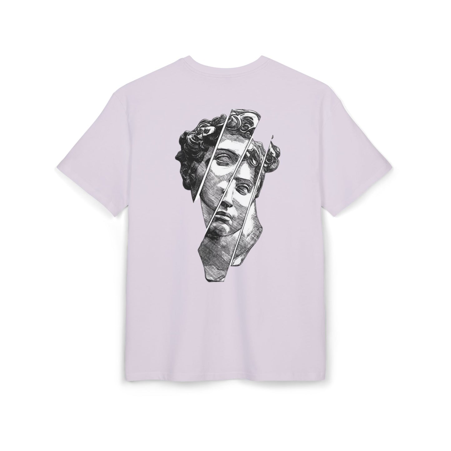 Michaelangelo David T Shirt front Pink