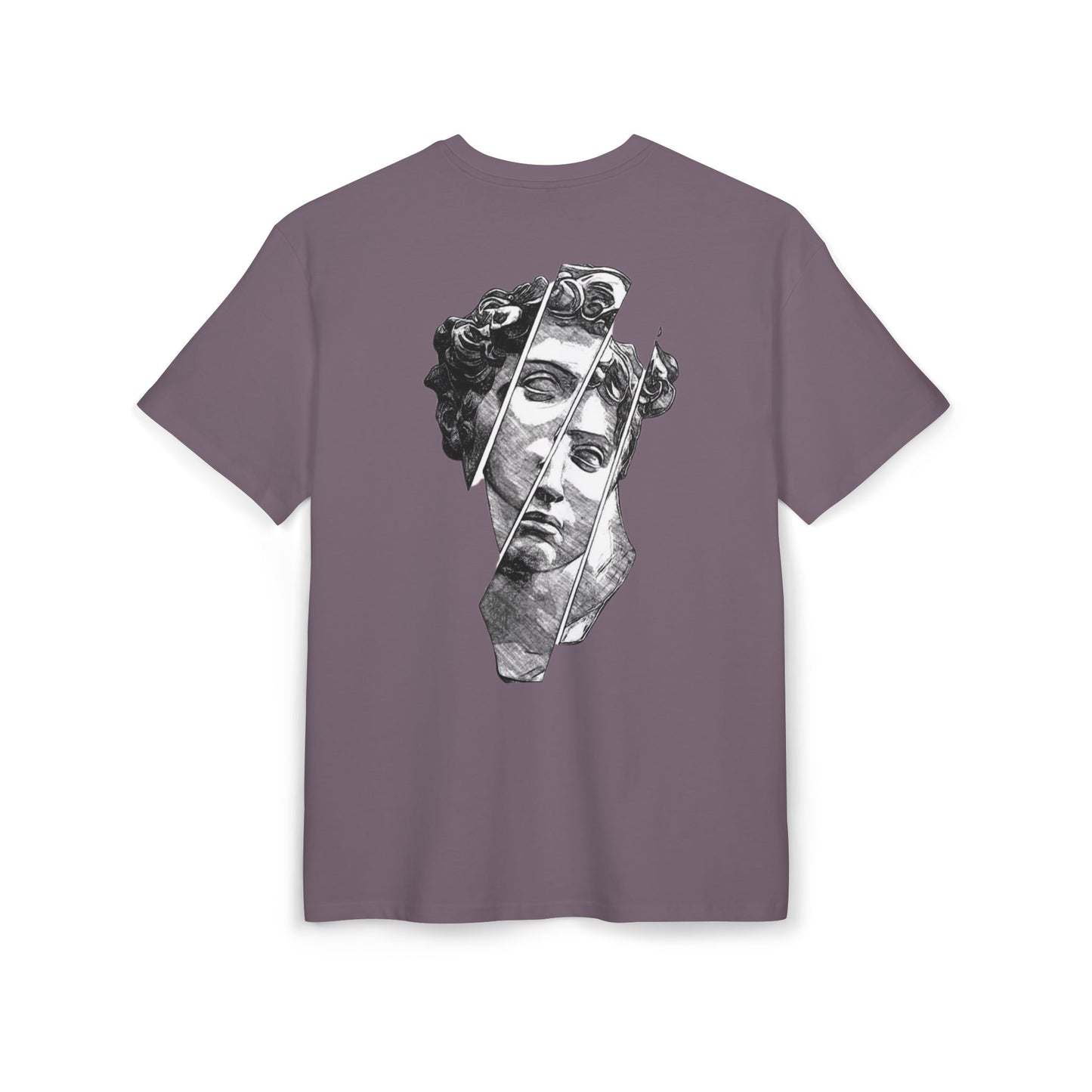 Michaelangelo David T Shirt front Purple