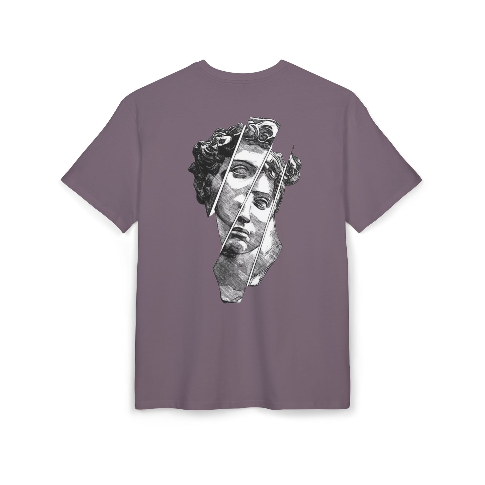 Michaelangelo David T Shirt front Purple