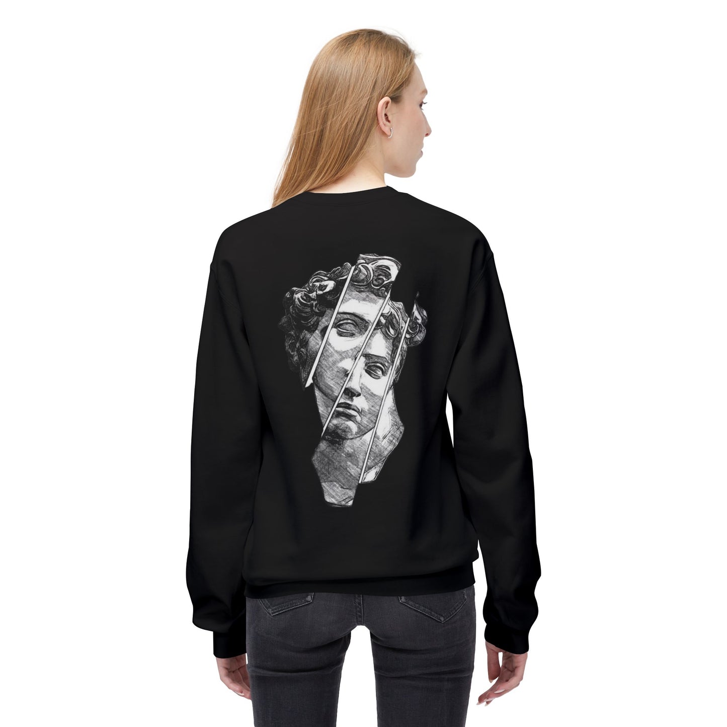 Michaelangelo Womens Sweatshirt back black