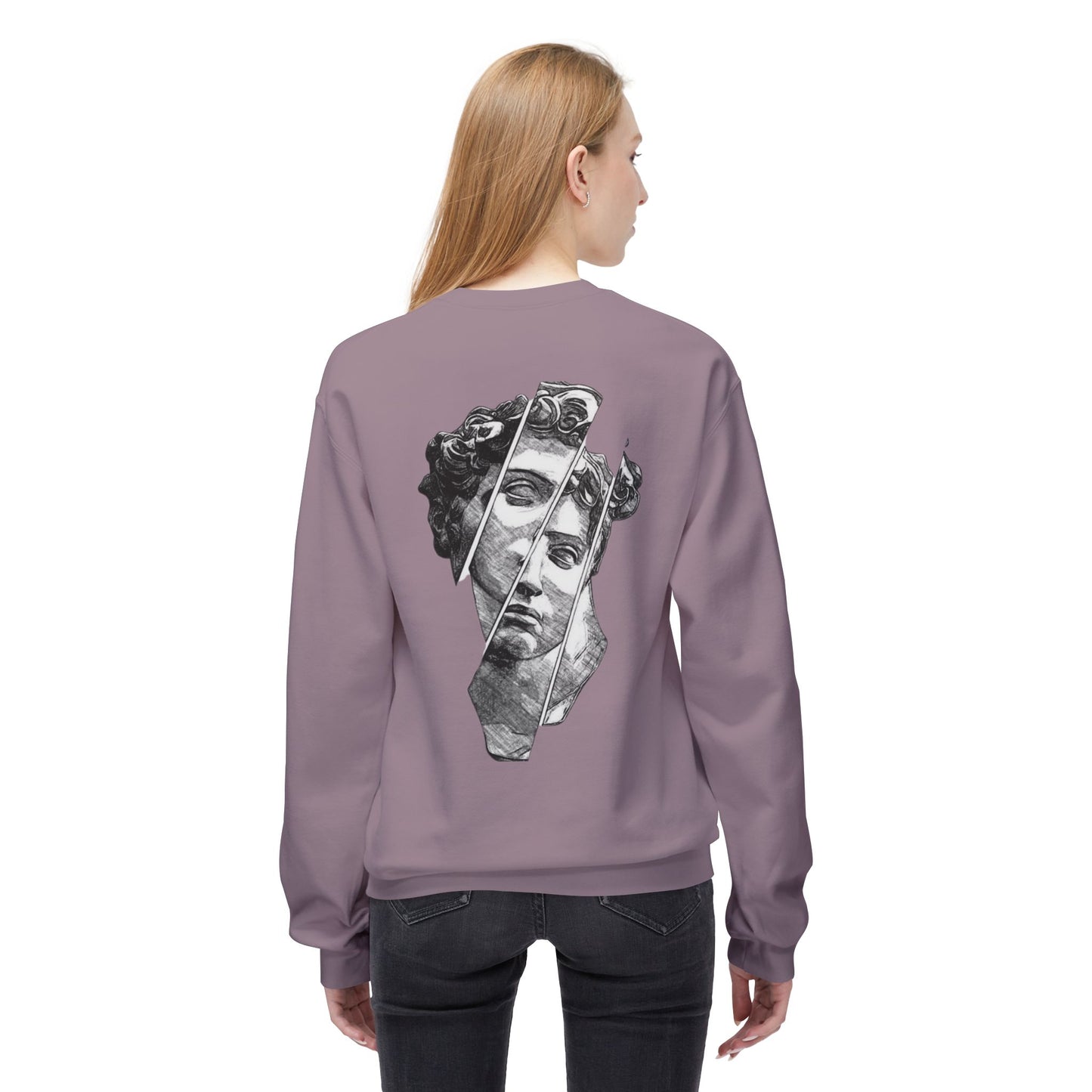 Michaelangelo Womens Sweatshirt back purple