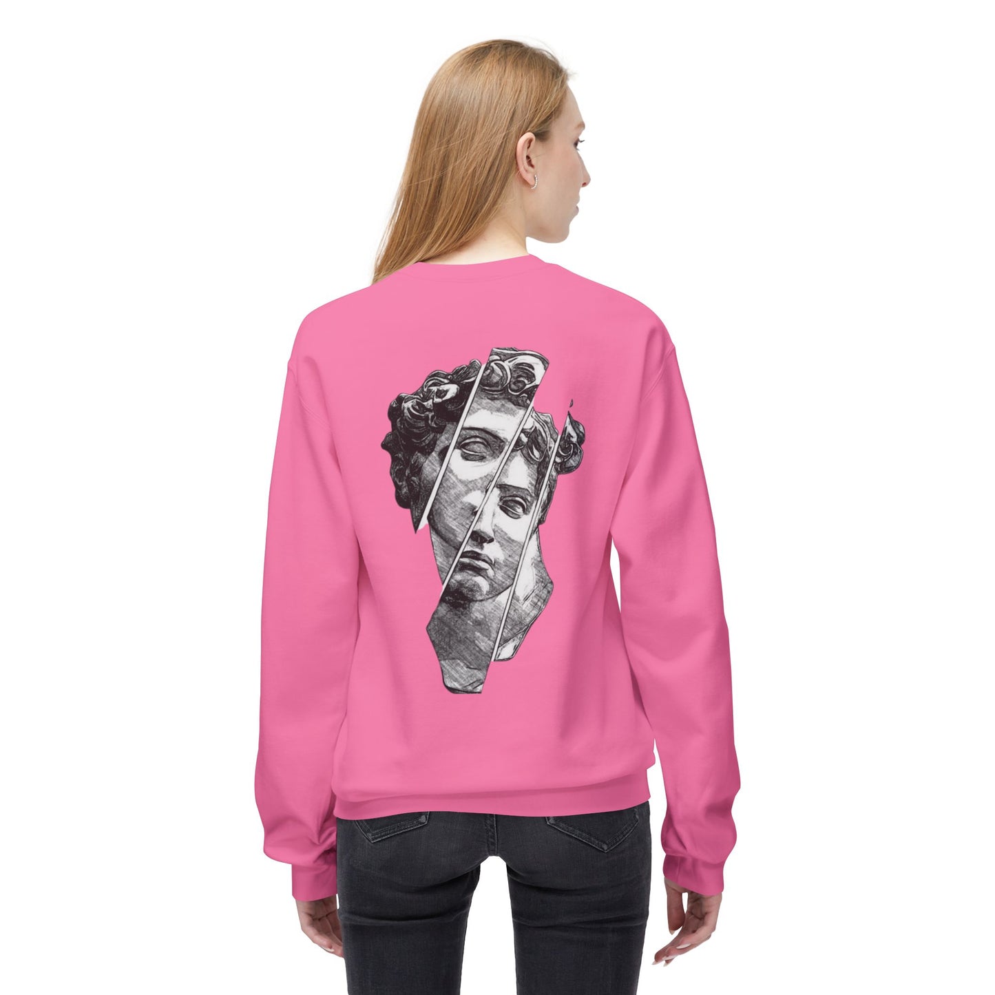 Michaelangelo Womens Sweatshirt back pink