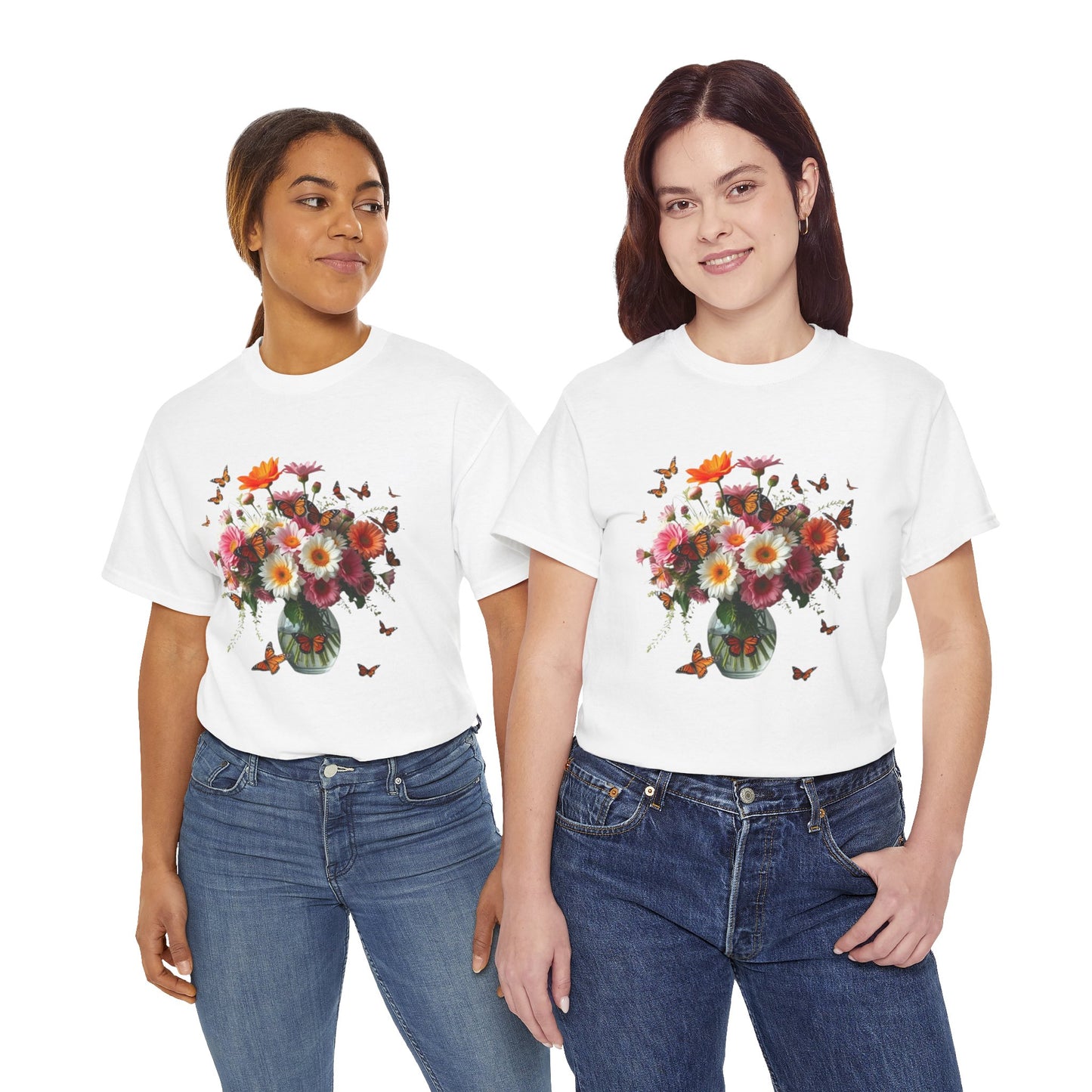 Garden Whispers – Artistic Flowers T-Shirt