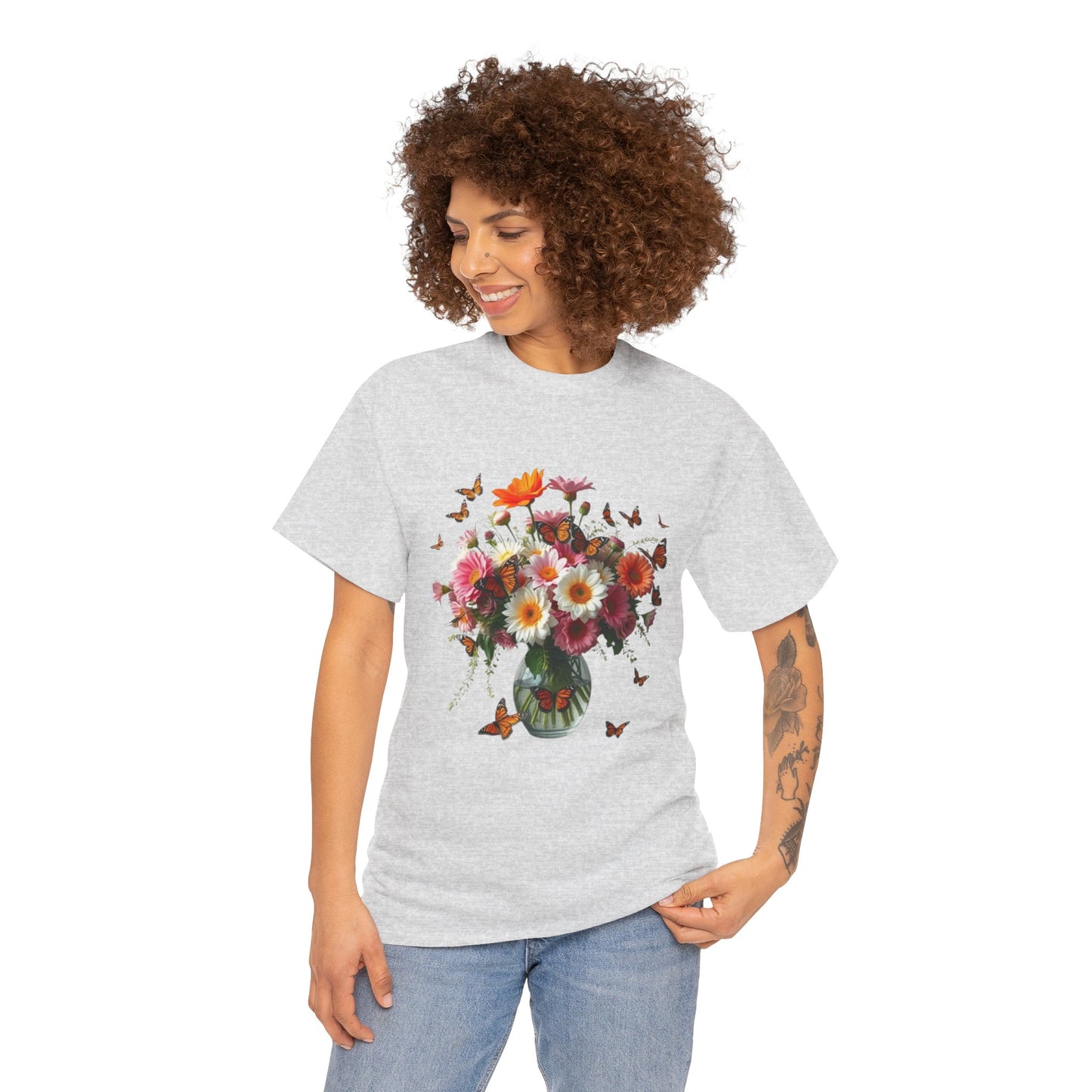 Garden Whispers – Artistic Flowers T-Shirt