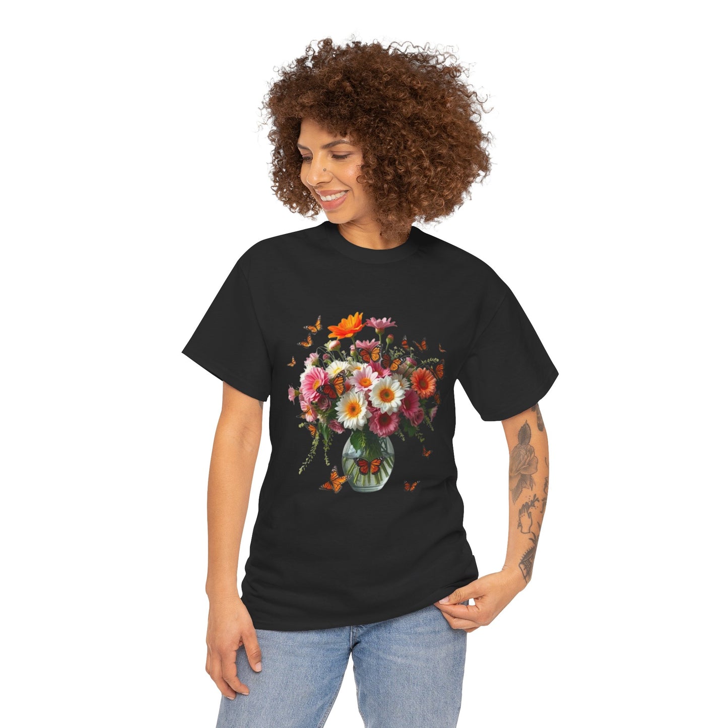 Garden Whispers – Artistic Flowers T-Shirt