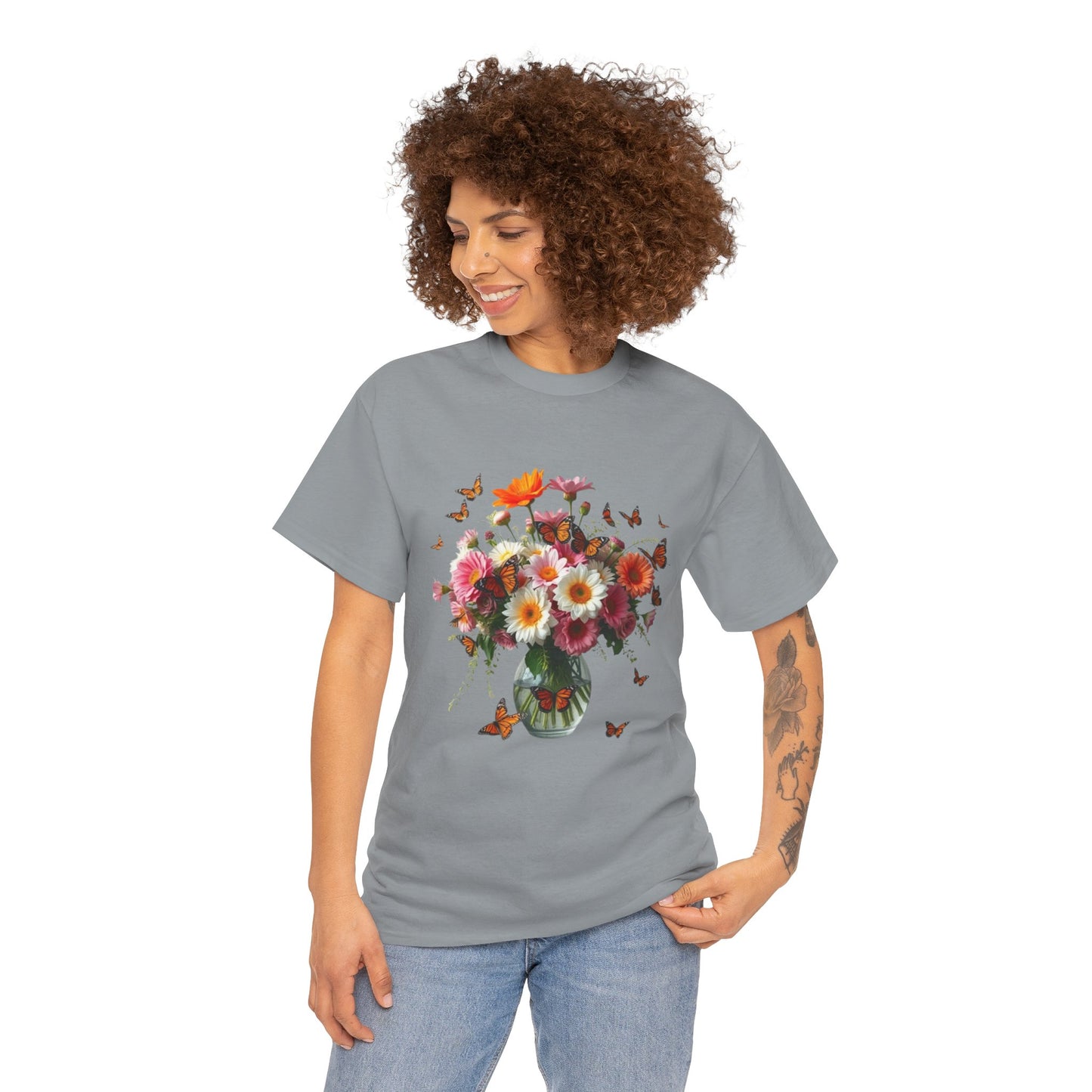 Garden Whispers – Artistic Flowers T-Shirt