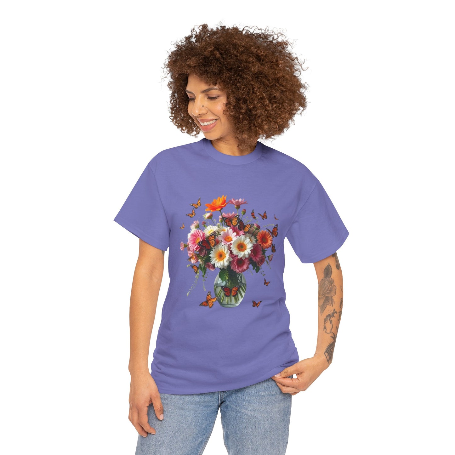 Garden Whispers – Artistic Flowers T-Shirt