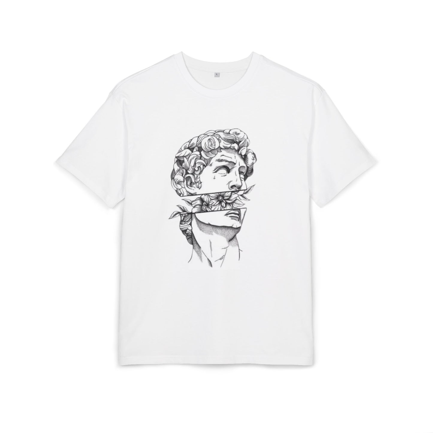 Greek god T shirt front white