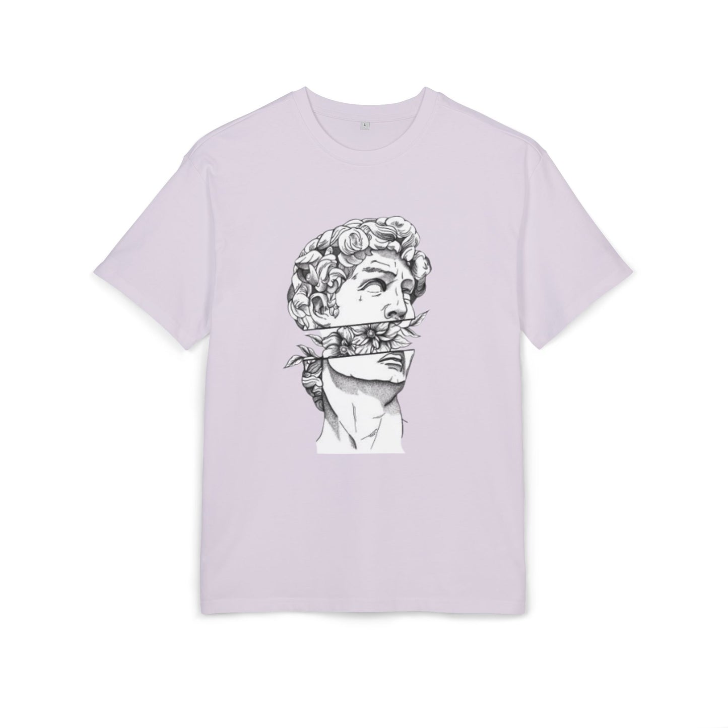 Greek god T shirt front lilac