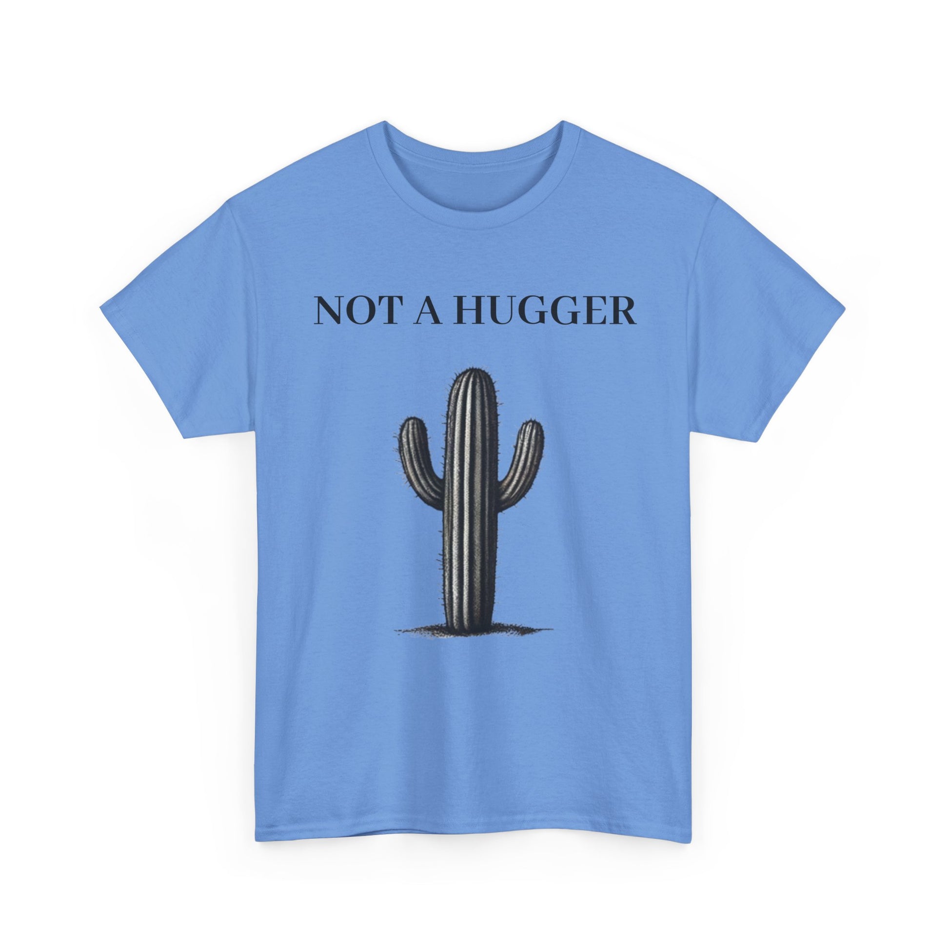 Blue Not A Cactus Hugger Womens T Shirt Front