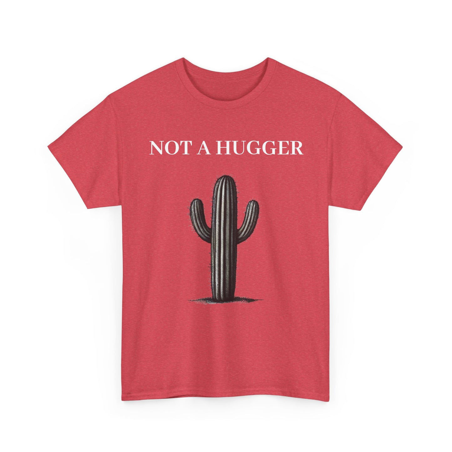 Red Not A Cactus Hugger Womens T Shirt Front