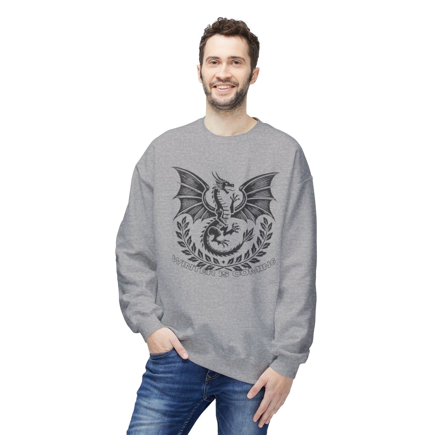 "Winter is Coming" Premium Dragon Sweatshirt MEN