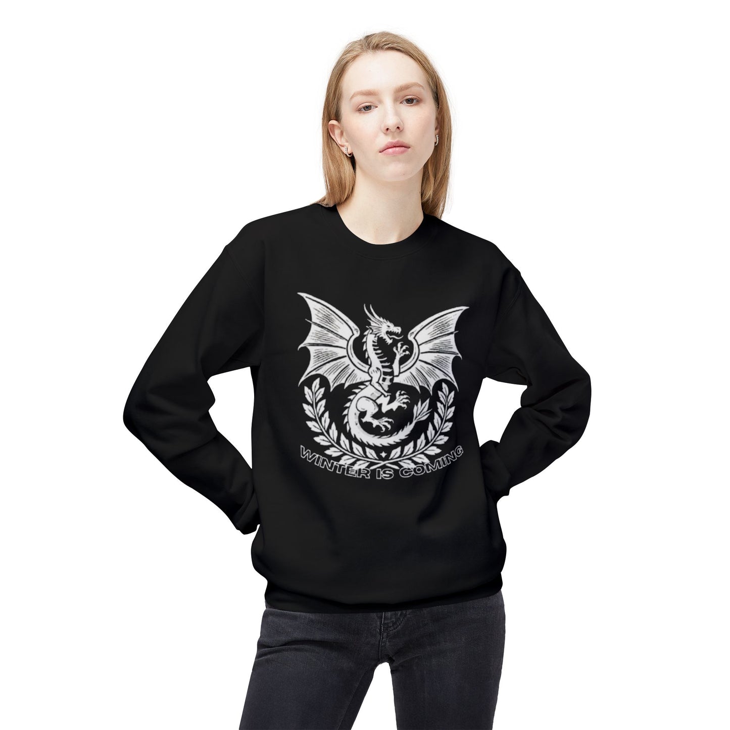 "Winter is Coming" Premium Dragon Sweatshirt WOMEN