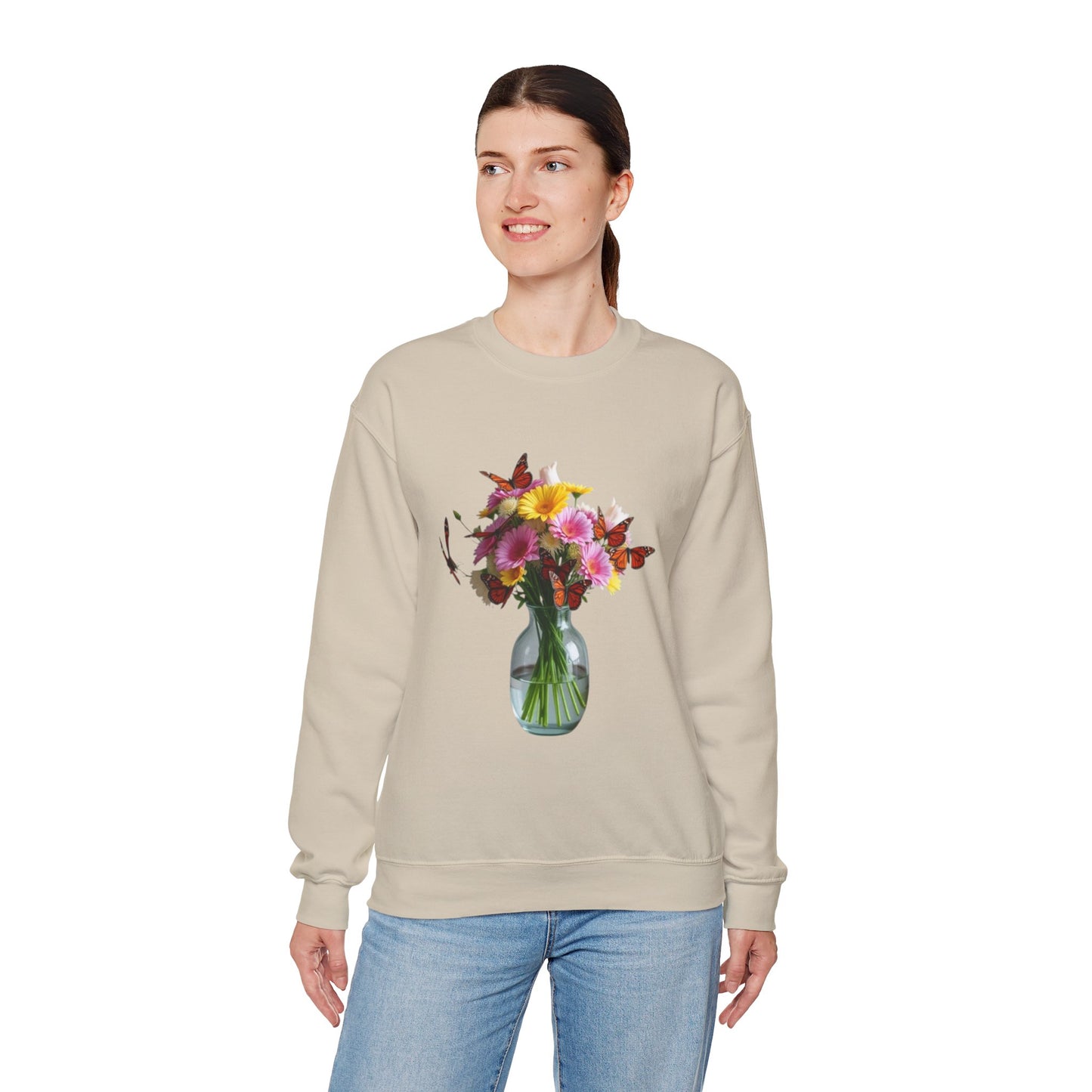 Bloom & Flutter" Premium Sweatshirt