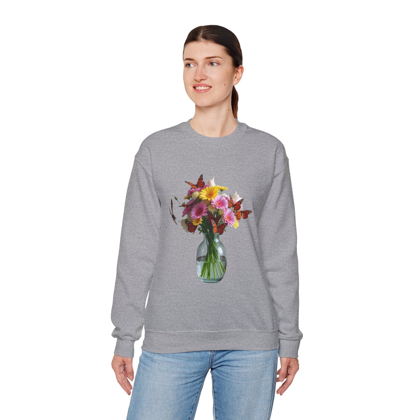 Bloom & Flutter" Premium Sweatshirt