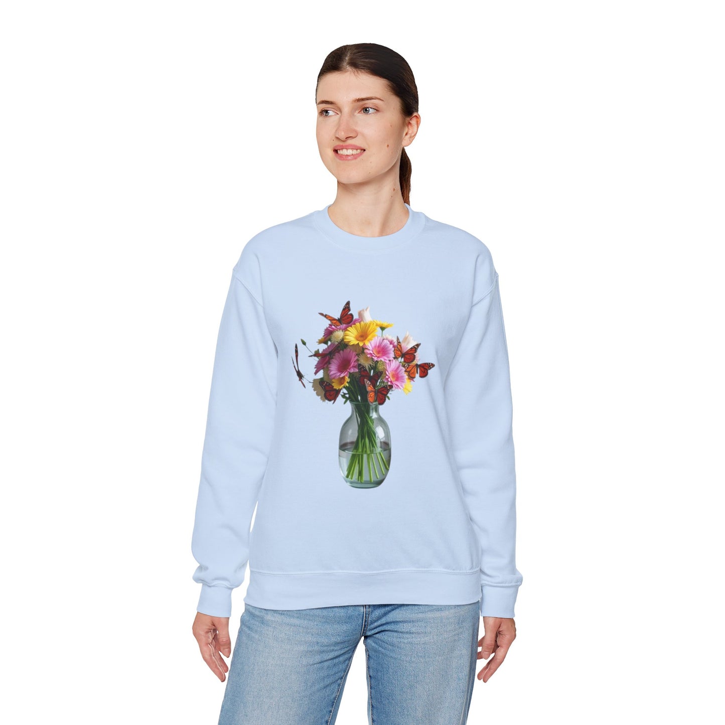 Bloom & Flutter" Premium Sweatshirt