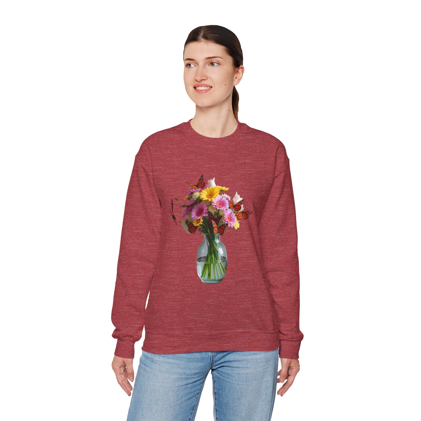 Bloom & Flutter" Premium Sweatshirt